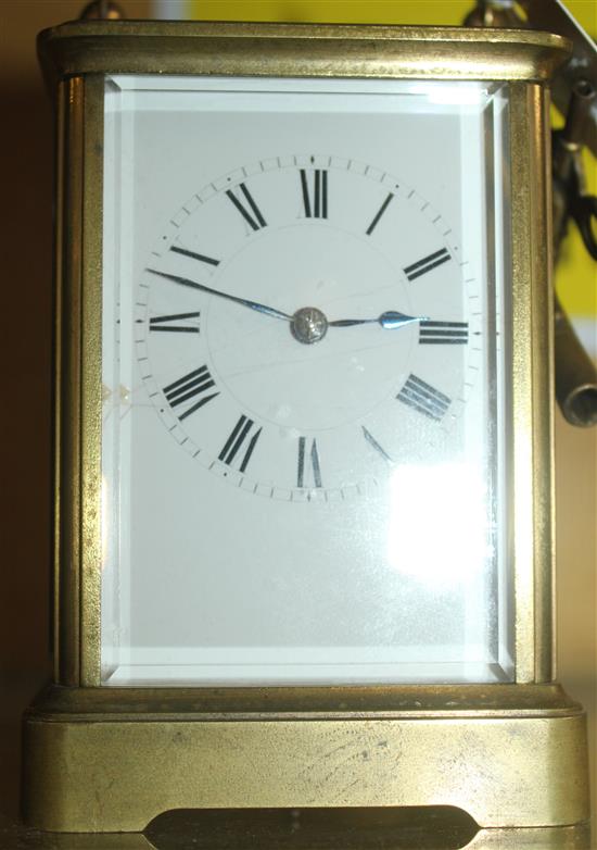 Brass carriage clock